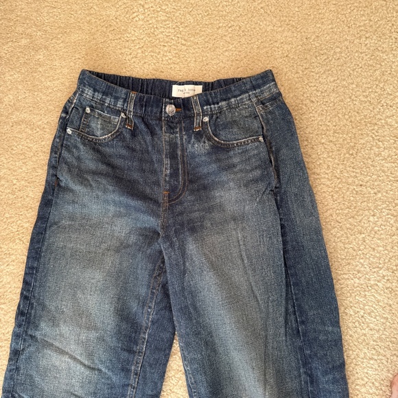 Rag and Bone pull on wide leg jeans size small - Picture 2 of 5